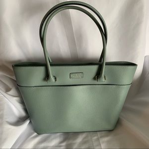 Medium Kate Spade Light Blue Leather Tote Bag